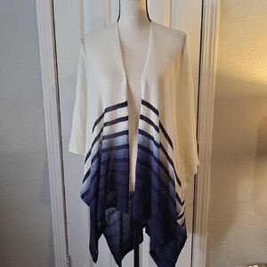 Lauren By Ralph Lauren Lightweight Striped Ombre Kimono